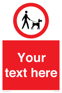 Custom Road regulatory dogs on leads